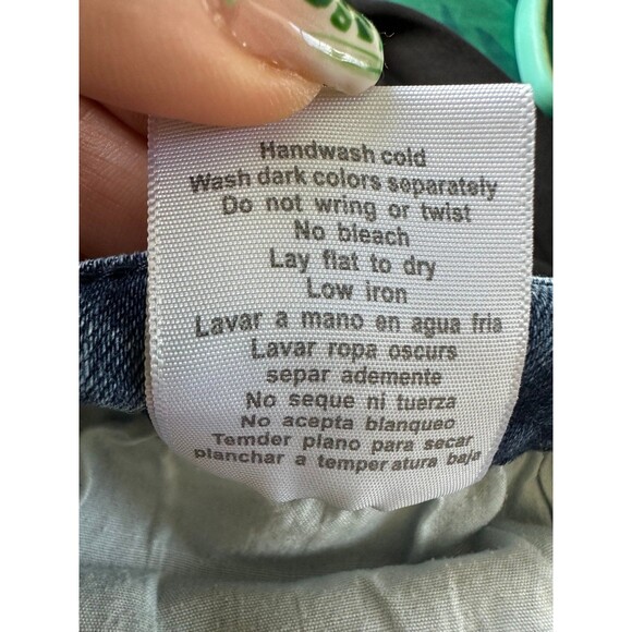 Judy Blue JB15007 DK Stretch Button Fly 5 Pocket Folded Hem Denim Jean Shorts 28 - Picture 6 of 6